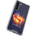 Superman 2025 Energy Shield Neon Emblem Galaxy S23 FE Clear Case